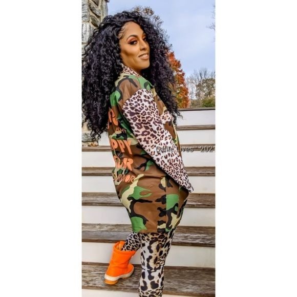 MIZ Camo Happy Color: Camouflage Cheetah Neon Orange Utility BlazeR XL - Picture 5 of 13